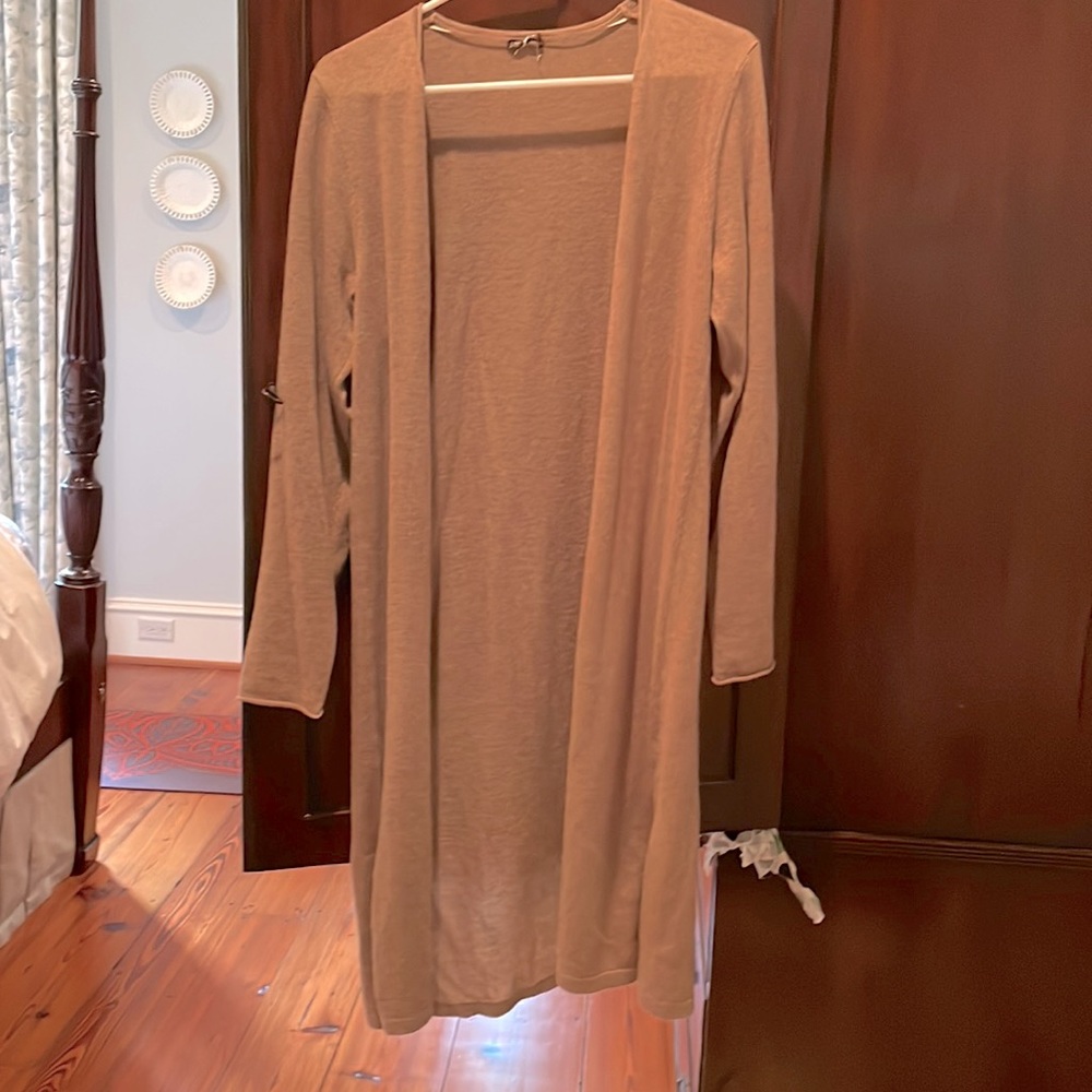 K McLaughlin cashmere light sweater: hits at knee length;never worn